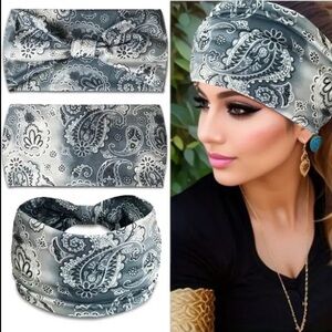 Gray-Blue Wide Headband